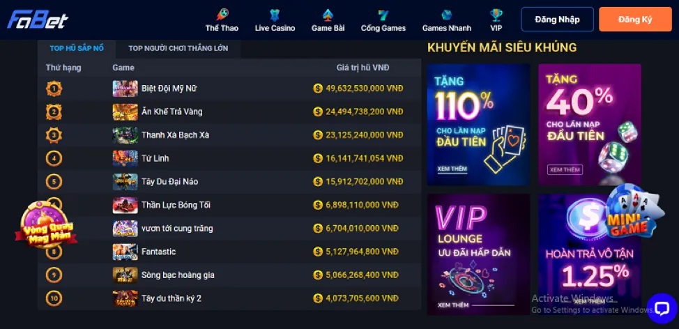 Các tính năng nổi bật của BetVN app